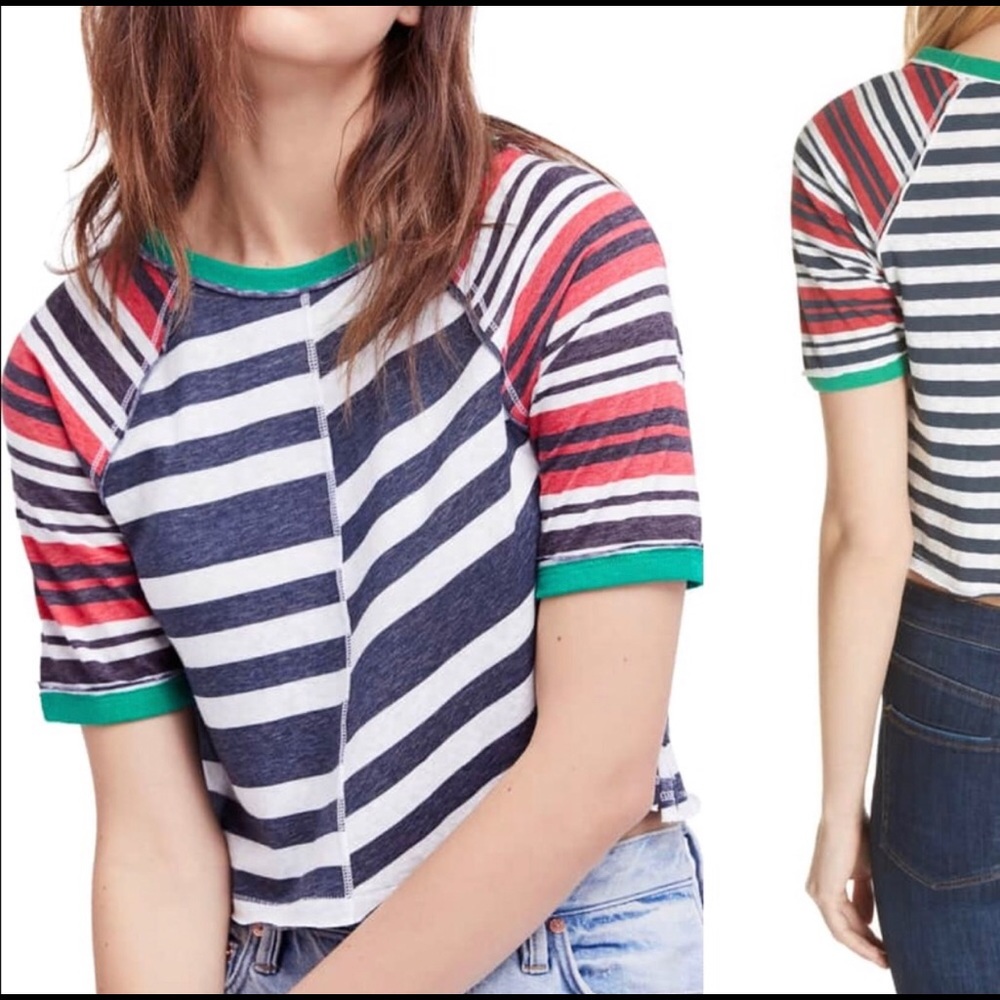 SOLD | Free People Prepster stripe tee